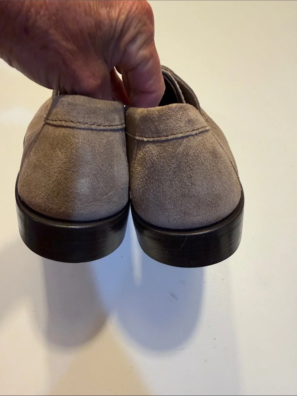 Todd Snyder Sebago grey suede loafers Sz 10.  New/Flawed SEE PICTURES. Tub7